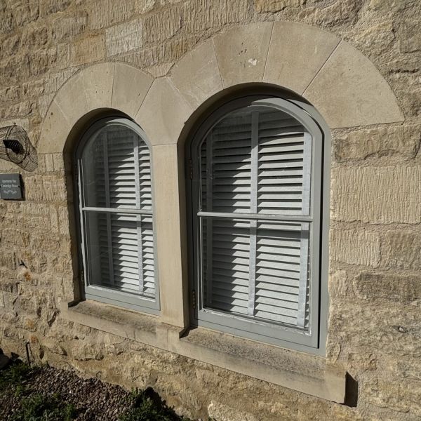 Period Cotswold stone property undergoing building work near Stroud